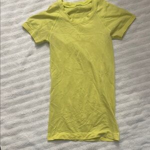 Bright Yellow Short Sleeve Top